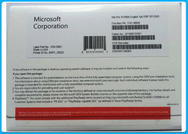 Microsoft Windows 10 Pro OEM Key For PC / Laptop Standard OEM Package