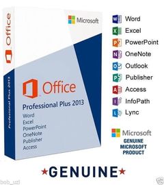 32 / 64 Bit Office 2013 Pro Plus , Office 2013 Professional Plus FPP Key With DVD