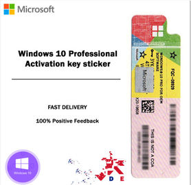 Microsoft Windows 10 Professional Pro , Windows 10 Key Sticker With Scratch