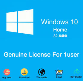 Computer hardware Microsoft Windows 10 home dvd COA sticker 100% Activation 64bit DVD win10 home License Key Code